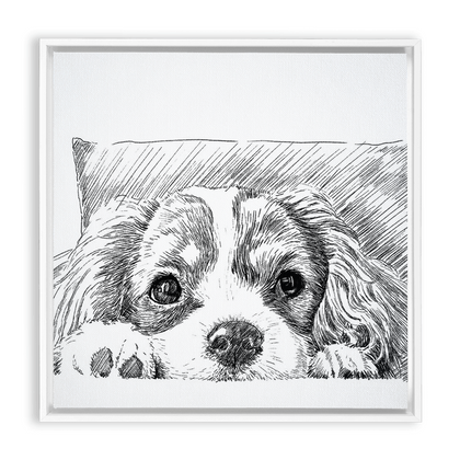 Sketch Style Framed Canvas Wraps