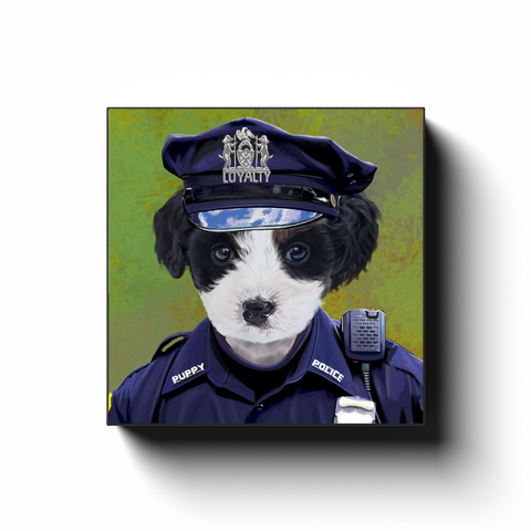 Uniform Portrait Canvas Wraps - Police