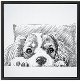 Sketch Style Framed Canvas Wraps