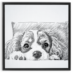 Sketch Style Framed Canvas Wraps