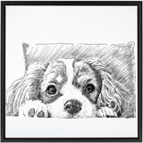 Sketch Style Framed Canvas Wraps