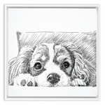 Sketch Style Framed Canvas Wraps