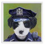 Uniform Portrait Framed Canvas Wraps - Police