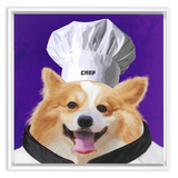 Uniform Portrait Framed Canvas Wraps - Chef