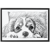 Sketch Style Framed Canvas Wraps