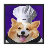 Uniform Portrait Framed Canvas Wraps - Chef