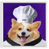 Uniform Portrait Framed Canvas Wraps - Chef