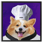 Uniform Portrait Framed Canvas Wraps - Chef