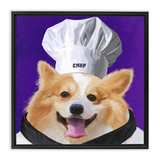 Uniform Portrait Framed Canvas Wraps - Chef