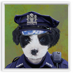 Uniform Portrait Framed Canvas Wraps - Police