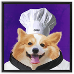 Uniform Portrait Framed Canvas Wraps - Chef