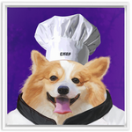 Uniform Portrait Framed Canvas Wraps - Chef