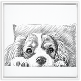 Sketch Style Framed Canvas Wraps