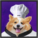 Uniform Portrait Framed Canvas Wraps - Chef