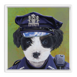 Uniform Portrait Framed Canvas Wraps - Police