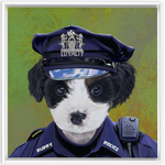 Uniform Portrait Framed Canvas Wraps - Police