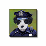 Uniform Portrait Canvas Wraps - Police