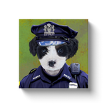 Uniform Portrait Canvas Wraps - Police