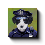 Uniform Portrait Canvas Wraps - Police