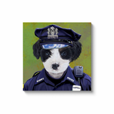 Uniform Portrait Canvas Wraps - Police