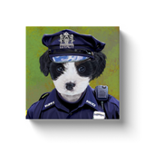 Uniform Portrait Canvas Wraps - Police