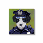 Uniform Portrait Canvas Wraps - Police