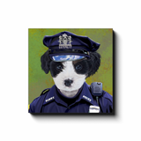 Uniform Portrait Canvas Wraps - Police